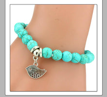 Load image into Gallery viewer, Bohemian Blue Beads Love Bracelet
