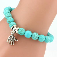 Load image into Gallery viewer, Bohemian Blue Beads Love Bracelet