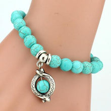 Load image into Gallery viewer, Bohemian Blue Beads Love Bracelet