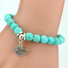 Load image into Gallery viewer, Bohemian Blue Beads Love Bracelet