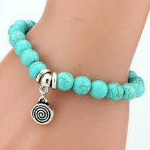 Load image into Gallery viewer, Bohemian Blue Beads Love Bracelet
