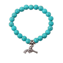Load image into Gallery viewer, Bohemian Blue Beads Love Bracelet