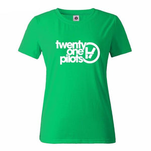 Women Twenty One Pilots Letters Print  T-Shirt