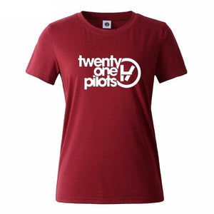 Women Twenty One Pilots Letters Print  T-Shirt