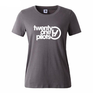 Women Twenty One Pilots Letters Print  T-Shirt