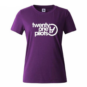 Women Twenty One Pilots Letters Print  T-Shirt