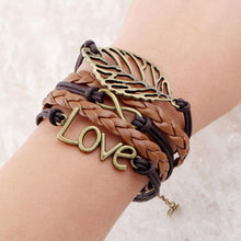 Load image into Gallery viewer, Infinite Double Leather Bracelet