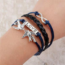 Load image into Gallery viewer, Infinite Double Leather Bracelet