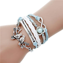 Load image into Gallery viewer, Infinite Double Leather Bracelet