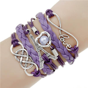 Infinite Double Leather Bracelet