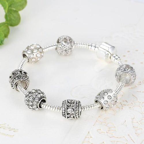 Fashion Silver Color Crystal Bracelet