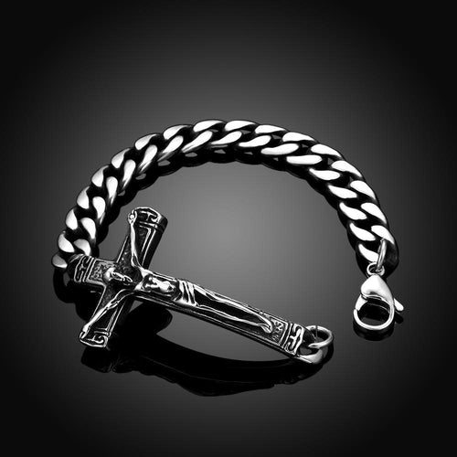 New 2017 Premium Titanium Crucifix Bracelet