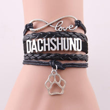 Load image into Gallery viewer, Infinity Love DACHSHUND Bracelet