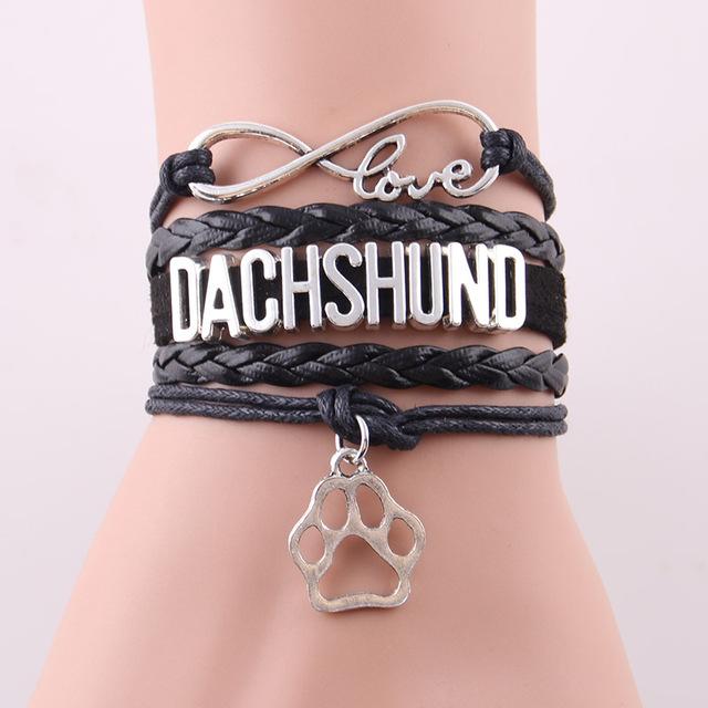 Infinity Love DACHSHUND Bracelet
