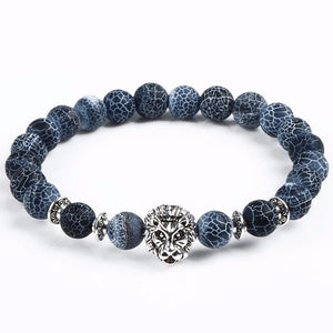 Leopard Tiger Eye Lion Head Bracelet