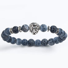 Load image into Gallery viewer, Leopard Tiger Eye Lion Head Bracelet