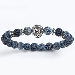 Leopard Tiger Eye Lion Head Bracelet