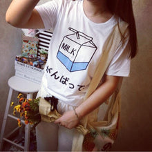 Load image into Gallery viewer, T-Shirt Women Summer Fashion Japanese Cute Soft Milk Box