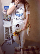 Load image into Gallery viewer, T-Shirt Women Summer Fashion Japanese Cute Soft Milk Box