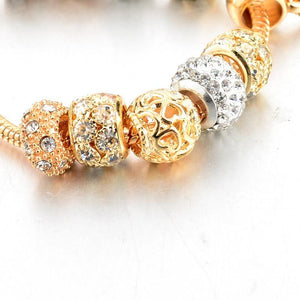 Crystal Heart Charm Bracelet