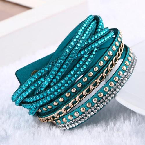 Lovely Leather Bracelet Punk Style