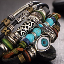 Load image into Gallery viewer, Punk Design Turkish Evil Eye Bracelet