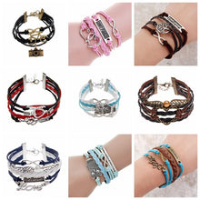 Load image into Gallery viewer, Infinite Double Leather Bracelet