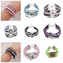 Load image into Gallery viewer, Infinite Double Leather Bracelet