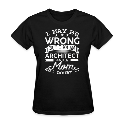 Architect Mom - Family Shirts Men, Woman Birthday T Shirts, Summer Tops, Beach T Shirts - black