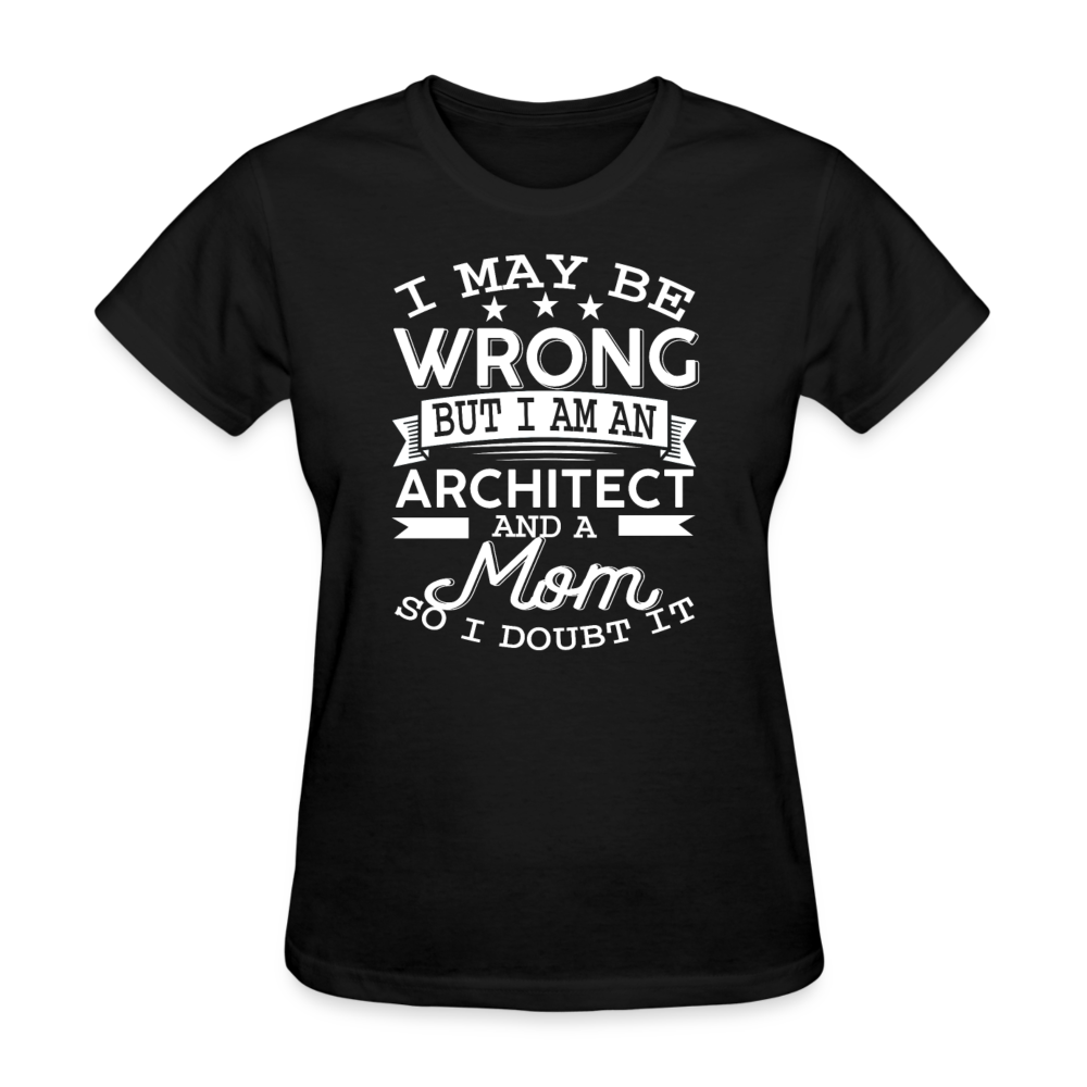Architect Mom - Family Shirts Men, Woman Birthday T Shirts, Summer Tops, Beach T Shirts - black