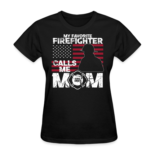 Rescue Firefighter Mom Shirt - Father's Day Shirts Men, Birthday T Shirts, Summer Tops, Beach T Shirts - black