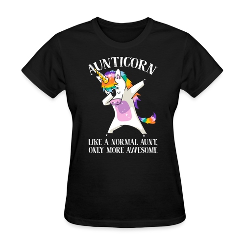 Aunticorn - Family Shirts Men, Woman Birthday T Shirts, Summer Tops, Beach T Shirts - black