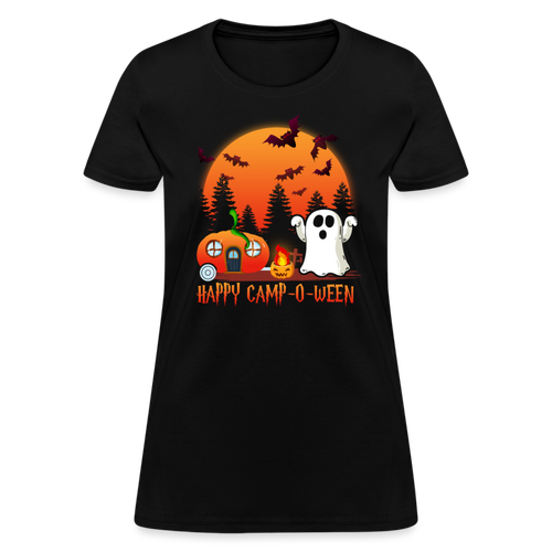 Halloween - Happy Camp O Ween - Halloween Shirts Men, Birthday T Shirts, Summer Tops, Beach T Shirts - black