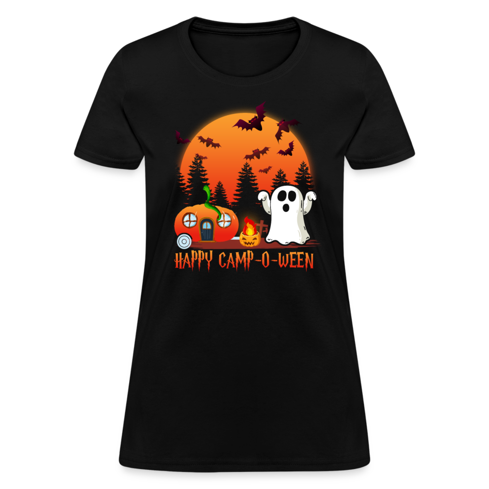 Halloween - Happy Camp O Ween - Halloween Shirts Men, Birthday T Shirts, Summer Tops, Beach T Shirts - black