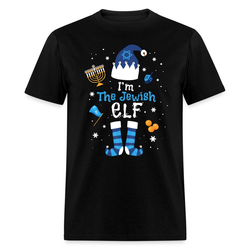 Christmas - I Am The Jewish Elf - Family Shirts Men, Woman Christmas T Shirts - black