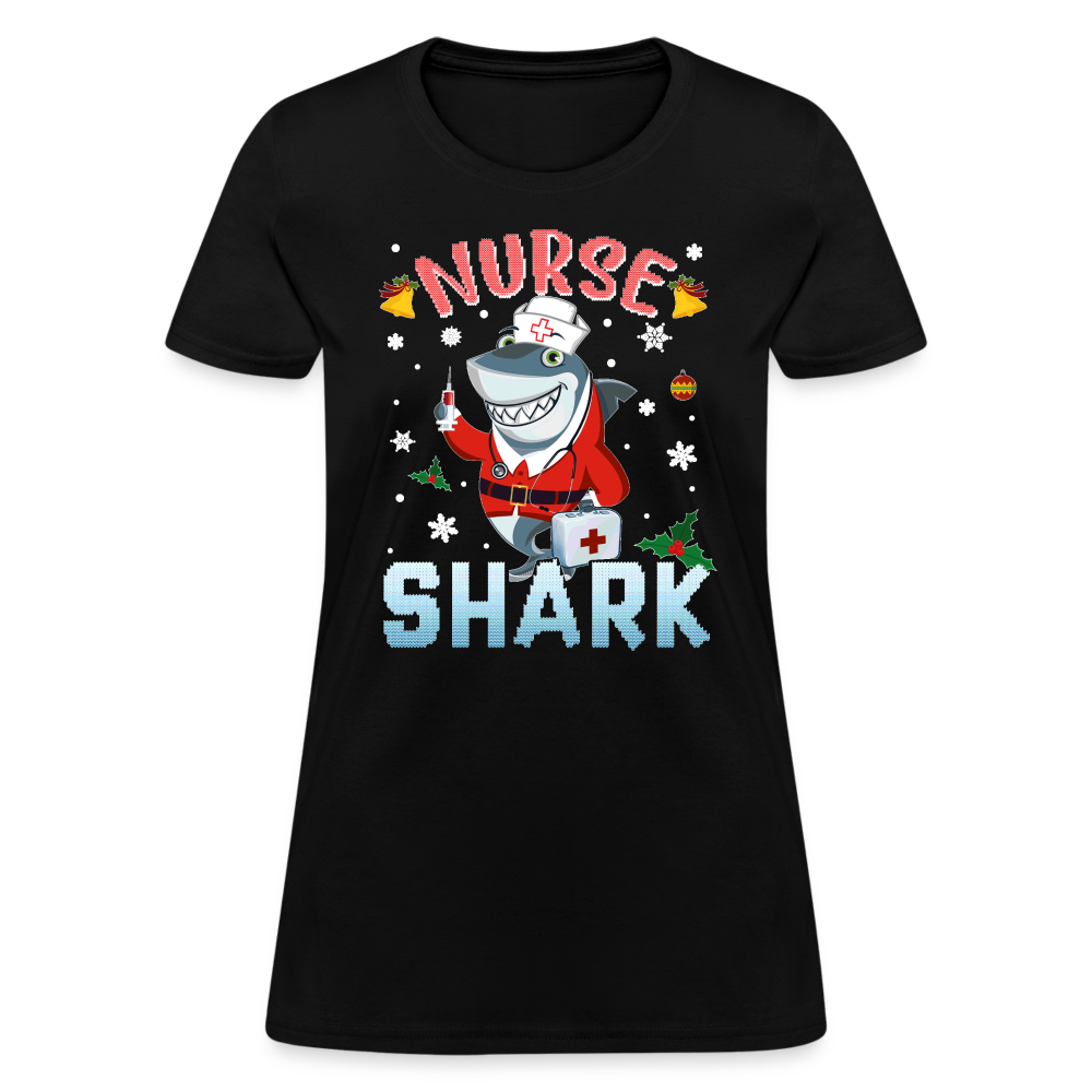 Christmas Nurse Shark T-Shirt - Family Shirts Men, Woman Christmas T Shirts - black