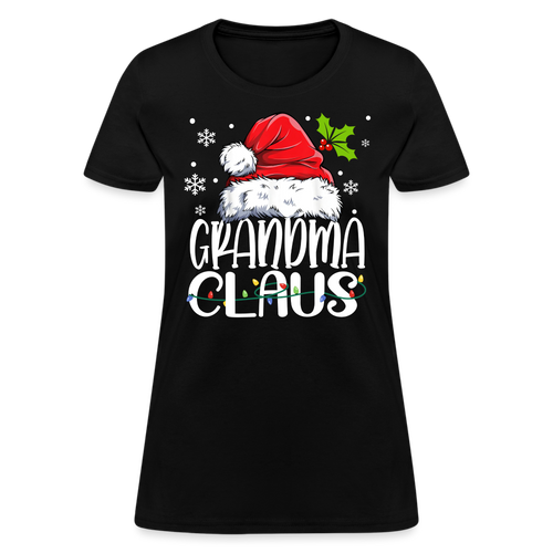 Christmas - Grandma Claus - Family Shirts Men, Woman Christmas T Shirts - black