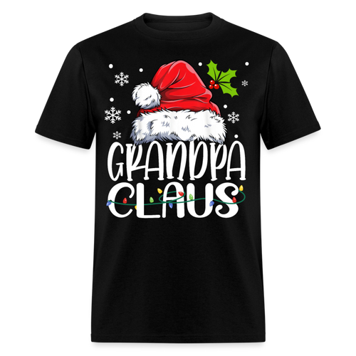 Christmas - Grandpa Claus - Family Shirts Men, Woman Christmas T Shirts - black