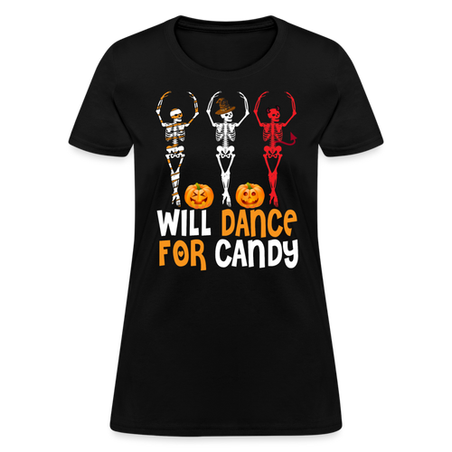 Halloween - Will Dance For Candy - Halloween Shirts Men, Birthday T Shirts, Summer Tops, Beach T Shirts - black