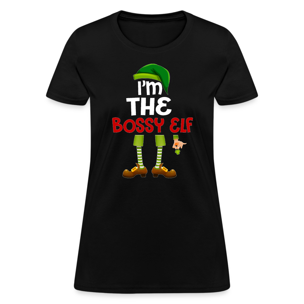 I'm The Bossy Elf T-Shirt - Family Shirts Men, Woman Christmas T Shirts - black