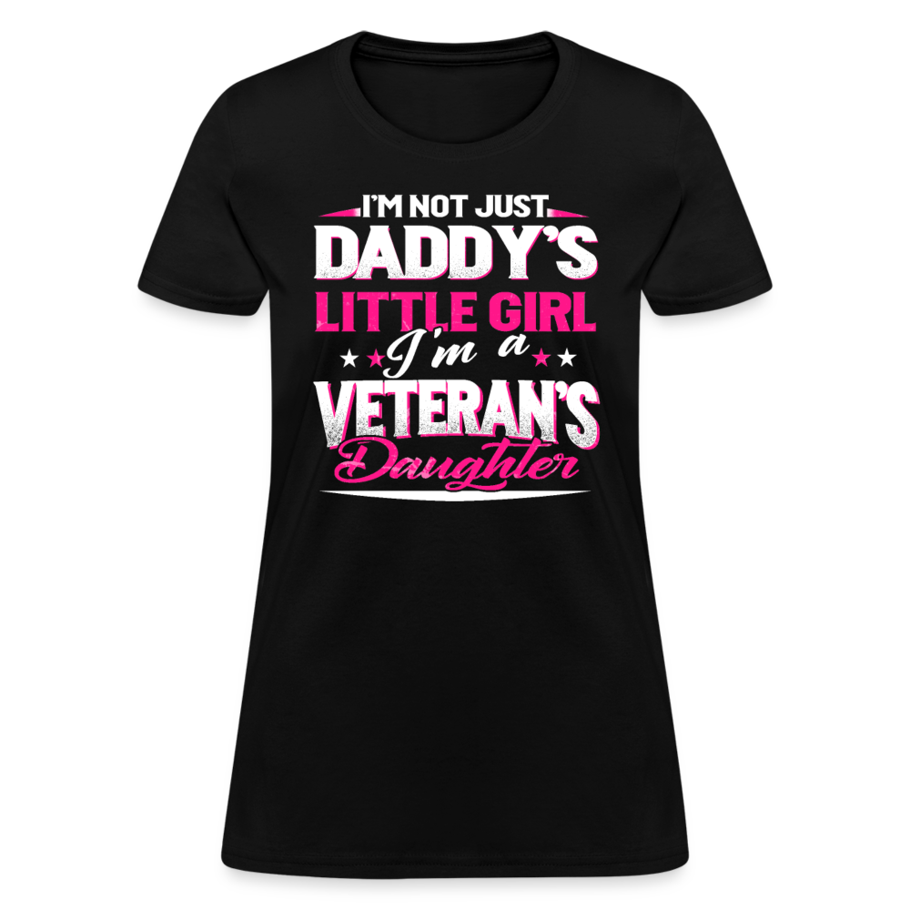 Veteran Daddy's Daughter - Family Shirts Men, Woman Birthday T Shirts, Summer Tops, Beach T Shirts - black