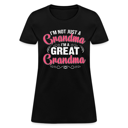 I'm A Great Grandma - Family Shirts Men, Woman Birthday T Shirts, Summer Tops, Beach T Shirts - black
