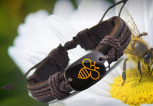 Lovely Bee Leather Bracelet